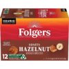 Folgers Toasty Hazelnut Coffee, 72 Keurig K-Cups Pods