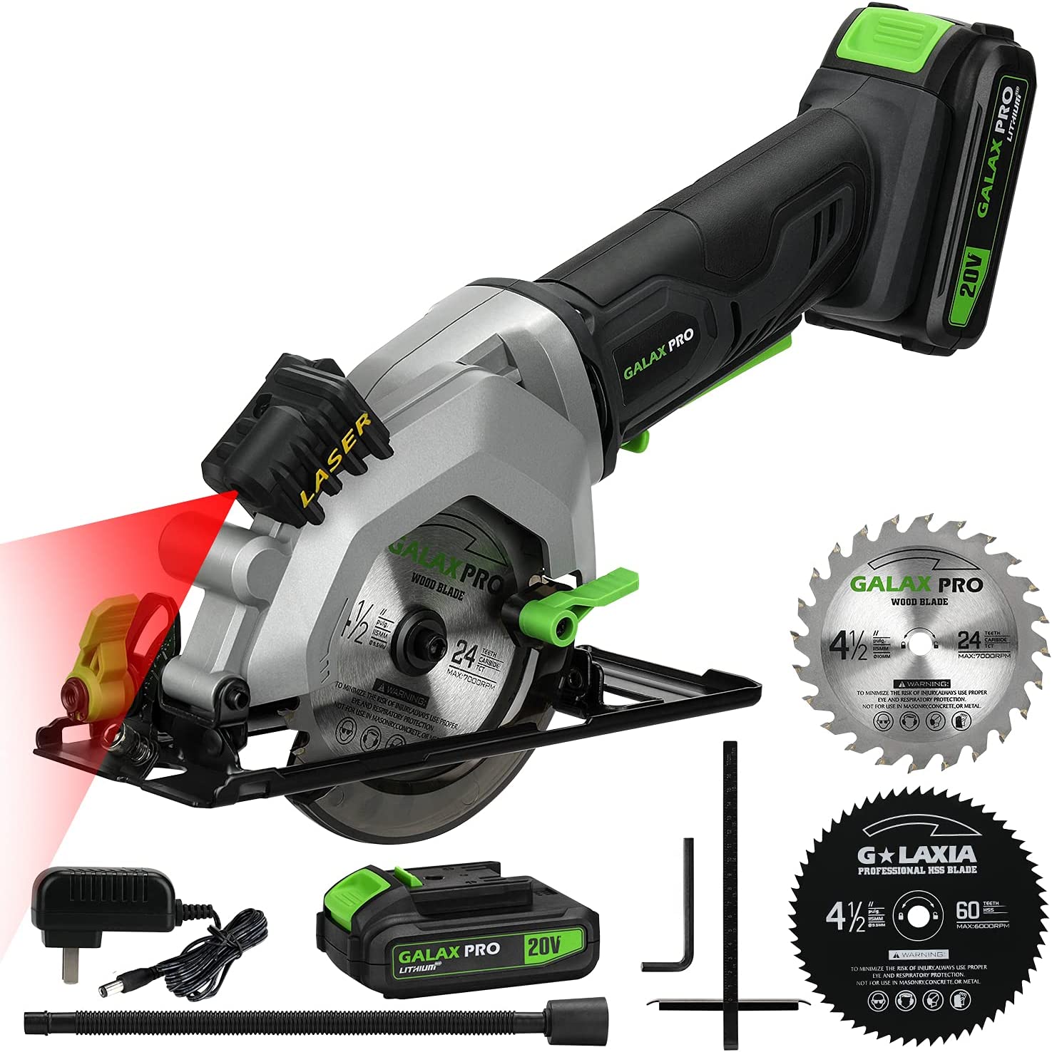 GALAX PRO 20V 4-1/2 Cordless Circular Saw with 2.0Ah battery