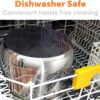 Goldlion Stainless Steel Inner Pot Compatible with Ninja Foodi 8 Quart Accessories Replacement Insert Liner