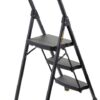 Gorilla Ladders 3-Step Pro-Grade Steel Project Ladder, 300 lbs. Load Capacity Type IA Duty Rating