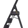 Gorilla Ladders 3-Step Pro-Grade Steel Project Ladder, 300 lbs. Load Capacity Type IA Duty Rating