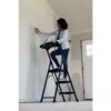 Gorilla Ladders 3-Step Pro-Grade Steel Project Ladder, 300 lbs. Load Capacity Type IA Duty Rating