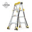 Gorilla Ladders GLMPXT-15-COM 15 ft. Reach MPXT Aluminum Multi-Position Ladder with Project Top, 375 lbs. Load Capacity Type IAA Duty Rating