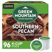 Green Mountain Coffee Roasters Southern Pecan, Single-Serve Keurig K-Cup Pods, Flavored Light Roast, 96 Count (Pack of 4)
