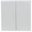 Hampton Bay Cambridge White Plywood Shaker Stock Assembled Wall Cabinet with 2 Soft Close Doors (30 in. x 30 in. x 12.5 in.)