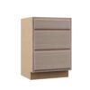 Hampton Bay Hampton Unfinished Beech Recessed Panel Stock Assembled Base Kitchen Cabinet with 3 Drawers (24 in. x 34.5 in. x 24 in.)