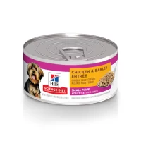 Hill's Science Diet Adult Small Paws Chicken & Barley Entree Canned Dog Food, 5.8 oz., Case of 24