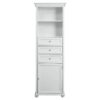 Home Decorators Collection Hampton Harbor 22 in. W x 10 in. D x 67-1/2 in. H Linen Cabinet in White
