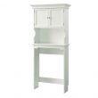 Home Decorators Collection Hampton Harbor 24.25 in. W x 66.5 in. H x 10.5 in. D White Over-the-Toilet Storage