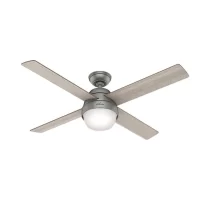 Hunter Marietta Matte Silver LED 52" Ceiling Fan
