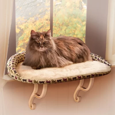 K&H PET PRODUCTS Kitty Sill Bolster Deluxe Cat Window Perch