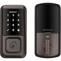 Kwikset Halo Wi-Fi Smart Lock Keyless Entry Electronic Touchscreen Deadbolt Featuring SmartKey Security, Venetian Bronze