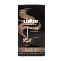 Lavazza Espresso Italiano Ground Coffee, 100% Arabica, 20 oz Soft Bag, Authentic Italian, 100% Arabic Ground Coffee, Blended And Roated in Italy, Value Pack Pack of 6