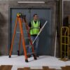 Louisville Ladder FS1408HD 8 ft. Fiberglass Step Ladder with 375 lbs. Load Capacity Type IAA Duty Rating