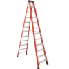 Louisville Ladder FS1412HD 12 ft. Fiberglass Step Ladder with 375 lbs. Load Capacity Type IAA Duty Rating
