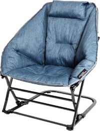 Mac Sports Diamond Rocker Chair, Steel Blue