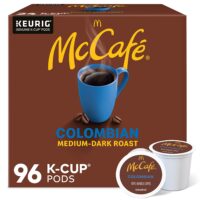 McCafé Colombian, Keurig Single Serve K-Cup Pods, Medium-Dark Roast Coffee Pods, 96 Count