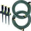 Melnor 95548-IN Multi-Adjustable Garden Above Ground Sprinkler System Kit, Watering Set