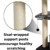 Midwest Tower Cat Tree | Durable, Stylish Cat Trees & Cat Scratching Posts, 50.5" H