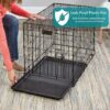 Midwest iCrate Double Door Folding Dog Crate, 36" L X 23" W X 25" H