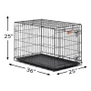 Midwest iCrate Single Door Folding Dog Crate, 36" L X 23" W X 25" H