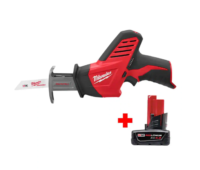 Milwaukee 2420-20-48-11-2440 M12 12V Lithium-Ion HACKZALL Cordless Reciprocating Saw with 4.0 Ah M12 Battery