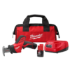 Milwaukee 2420-21 M12 12V Lithium-Ion HACKZALL Cordless Reciprocating Saw Kit with One 1.5Ah Batteries, Charger and Tool Bag