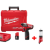 Milwaukee 2453-22-2362-20 M12 FUEL 12V Cordless Lithium-Ion Brushless 1/4 in. Hex Impact Driver Kit with M12 LED Lantern