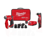 Milwaukee 2505-22-2415-20 M12 FUEL 12-Volt Lithium-Ion Brushless Cordless 4-in-1 Interchangeable 3/8 in. Drill Driver Kit with Right Angle Drill