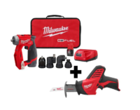 Milwaukee 2505-22-2420-20 M12 FUEL 12V Lithium-Ion Brushless Cordless 4-in-1 Installation 3/8 in. Drill Driver Kit with M12 HACKZALL