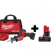 Milwaukee 2520-21XC-48-11-2460 M12 FUEL 12V Lithium-Ion Brushless Cordless HACKZALL Reciprocating Saw Kit with 6.0Ah Battery