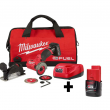 Milwaukee 2522-21XC-48-11-2420 M12 FUEL 12-Volt 3 in. Lithium-Ion Brushless Cordless Cut Off Saw Kit with Bonus M12 2.0 Ah Battery