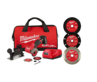 Milwaukee 2522-21XC-49-94-3000-49-94-3005-49-94-30 M12 FUEL 12-Volt 3 in. Lithium-Ion Brushless Cordless Cut Off Saw Kit with Battery Charger and 3 in. Blades (5-Pack)