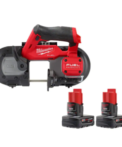 Milwaukee 2529-20-48-11-2412 M12 FUEL 12V Lithium-Ion Cordless Compact Band Saw With 3.0 Ah Battery Pack (2-Pack)