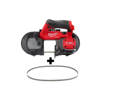 Milwaukee 2529-20-48-39-0631 M12 FUEL 12V Lithium-Ion Cordless Sub-Compact Band Saw with (4) 12/14 TPI Extreme Metal Cutting Band Saw Blades