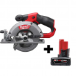 Milwaukee 2530-20-48-11-2440 M12 FUEL 12V Lithium-Ion Brushless 5-3/8 in. Cordless Circular Saw with 4.0 Ah M12 Battery