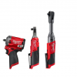 Milwaukee 2554-20-2567-20-2560-20 M12 FUEL 12V Li-Ion Cordless 3/8 in. Impact Wrench w/3/8 in. High Speed Ratchet and 3/8 in. Extended Reach Ratchet