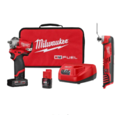Milwaukee 2554-22-2426-20 M12 FUEL 12V Lithium-Ion Brushless Cordless Stubby 3/8 in. Impact Wrench Kit with M12 Oscillating Multi-Tool