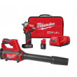 Milwaukee 2555-22-0852-20 M12 FUEL 12V Lithium-Ion Brushless Cordless Stubby 1/2 in. Impact Wrench Kit with Compact Spot Blower