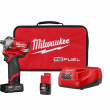Milwaukee 2555-22 M12 FUEL 12V Lithium-Ion Brushless Cordless Stubby 1/2 in. Impact Wrench Kit with One 4.0 and One 2.0Ah Batteries