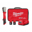 Milwaukee 2564-22 M12 FUEL 12V Lithium-Ion Brushless Cordless 3/8 in. Right Angle Impact Wrench Kit with Two 2.0 Ah Batteries