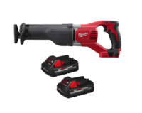 Milwaukee 2621-20-48-11-1837 M18 18V Lithium-Ion Cordless SAWZALL Reciprocating Saw with Two 3.0Ah Batteries