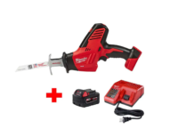 Milwaukee 2625-20-48-59-1850 M18 18-Volt Lithium-Ion Cordless Hackzall Reciprocating Saw W/ M18 Starter Kit W/ (1) 5.0Ah Battery and Charger