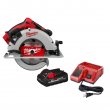 Milwaukee 2631-20-48-59-1835 M18 18-Volt Lithium-Ion Brushless Cordless 7-1/4 in. Circular Saw W/ 3.0Ah Battery and Charger
