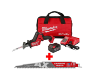 Milwaukee 2719-21-48-00-5226 M18 FUEL 18V Lithium-Ion Brushless Cordless HACKZALL Reciprocating Saw Kit with Carbide Teeth AX SAWZALL Blade