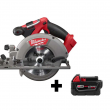 Milwaukee 2730-20-48-11-1850 M18 FUEL 18-Volt Lithium-Ion Brushless Cordless 6-1/2 in. Circular Saw W/ M18 5.0 Ah Battery