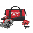 Milwaukee 2730-21 M18 FUEL 18-Volt Lithium-Ion Brushless Cordless 6-1/2 in. Circular Saw Kit with One 5.0 Ah Battery, Charger, Tool Bag