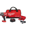 Milwaukee 2767-21B M18 FUEL 18V Lithium-Ion Brushless Cordless 1/2 in. Impact Wrench w/Friction Ring Kit w/One 5.0 Ah Battery and Bag