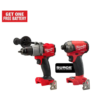 Milwaukee 2804-20-2760-20 M18 FUEL 18-Volt Lithium-Ion Brushless Cordless 1/2 in. Hammer Drill/Driver and Hydraulic Impact Driver (2-Tool)