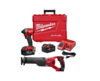 Milwaukee 2853-22-2621-20 M18 FUEL 18V Lithium-Ion Brushless Cordless 1/4 in. Hex Impact Driver Kit with SAWZALL Reciprocating Saw